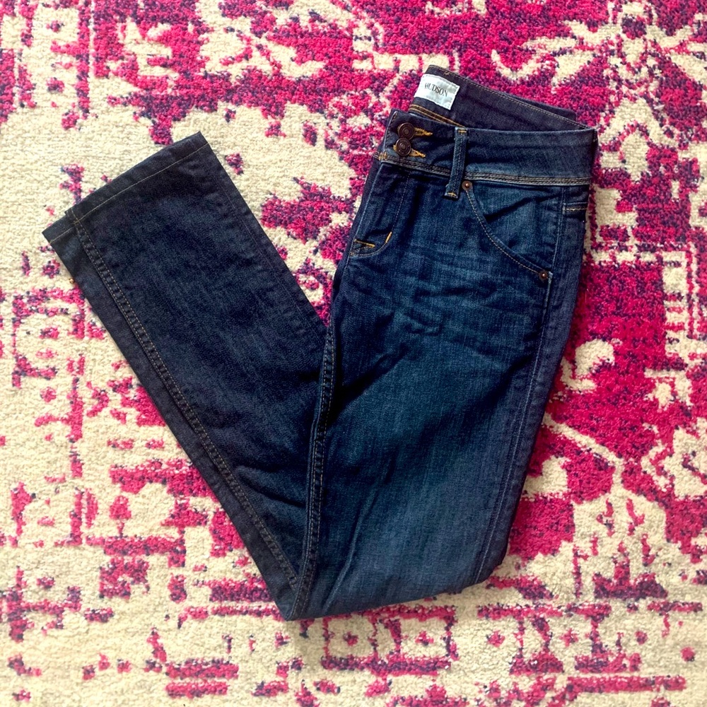 💙Hudson Collin Flap Dark Wash Skinny Jeans💙